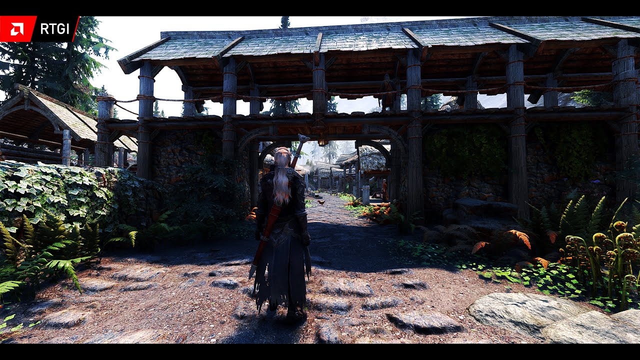 Skyrim SE Rudy ENB  and RTGI  performance test on a RX 570