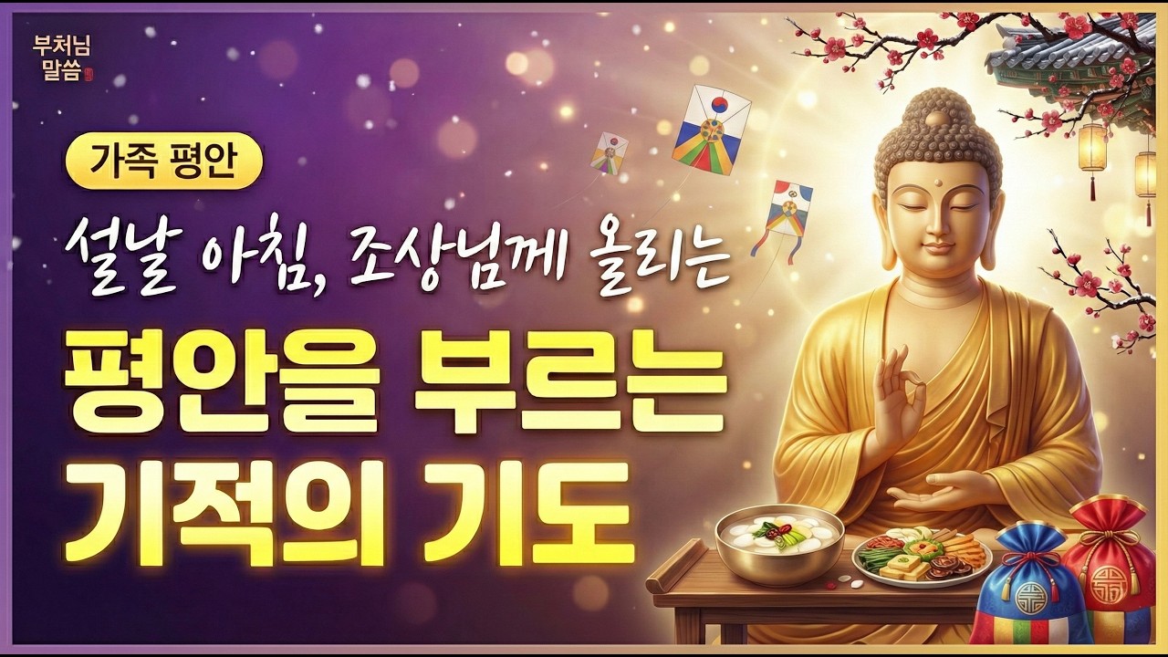 설날 아침, '조상님께 드리는 기도' 한 번이면 가족 모두가 평안해집니다ㅣ부처님 말씀ㅣ불교 명언ㅣ불교 명상ㅣ오디오북
