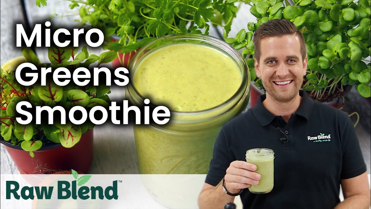Как приготовить смузи из микрозелени в блендере Vitamix! | Видеорецепт