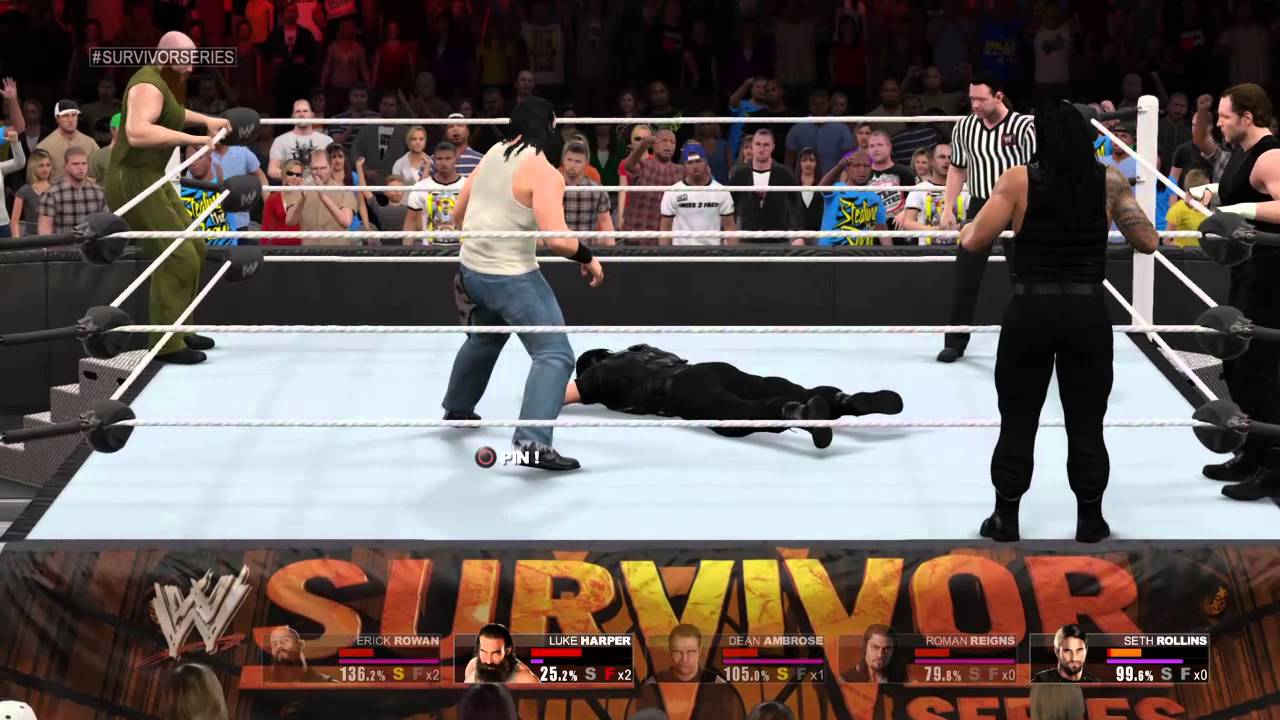 WWE 2K15 The Wyatt Family VS The Shield
