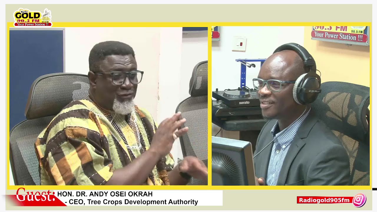 DR. ANDY OKRA CLARIFIES GHANA'S AGENDA TO REDUCE RELIANCE ON COCOA BY TURNING TO SIX TREE CROPS