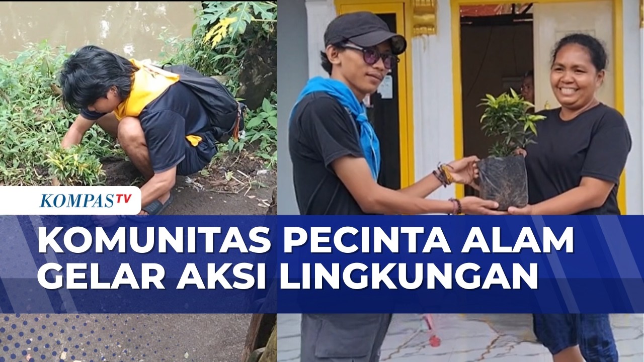 Peduli Lingkungan, Komunitas Pecinta Alam Tanam Pohon dan Bagikan Bibit Gratis ke Warga |SAPA SIANG