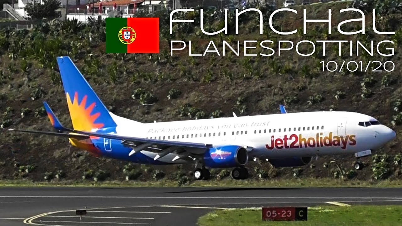 Madeira Funchal Planespotting feat. TAP A321NEO Jet2 737's and more! + Spectacular Landings!