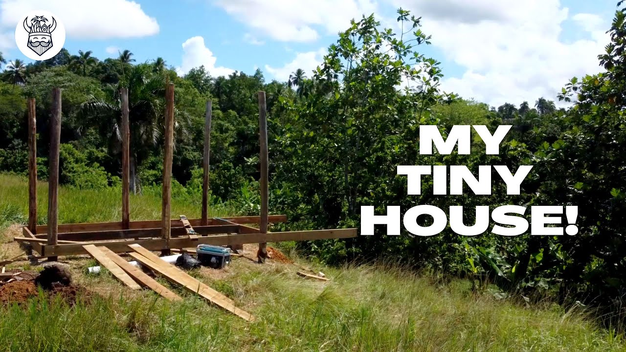 #25 | Building my Dominican Tiny House Foundation (With Floating Terrace)