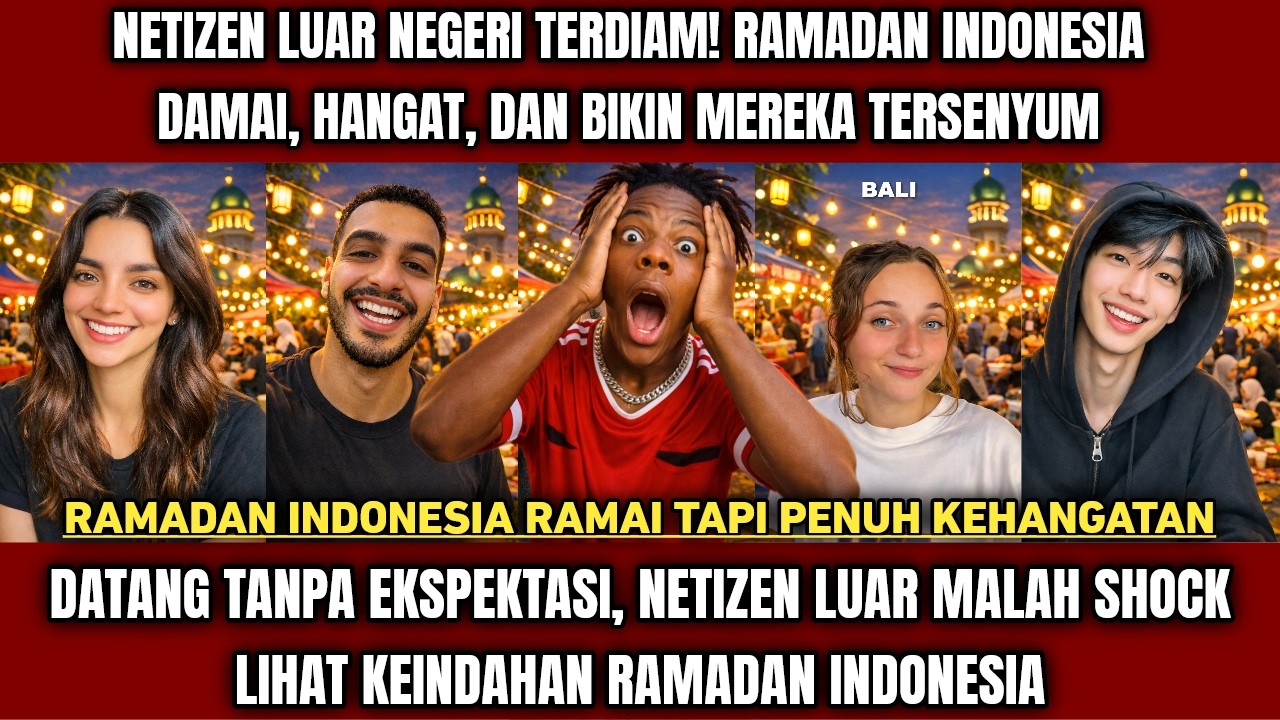 Bule Shock Berat! Lihat Ramadan Indonesia Ramai Gila Tapi Damainya Bikin Mereka Terdiam