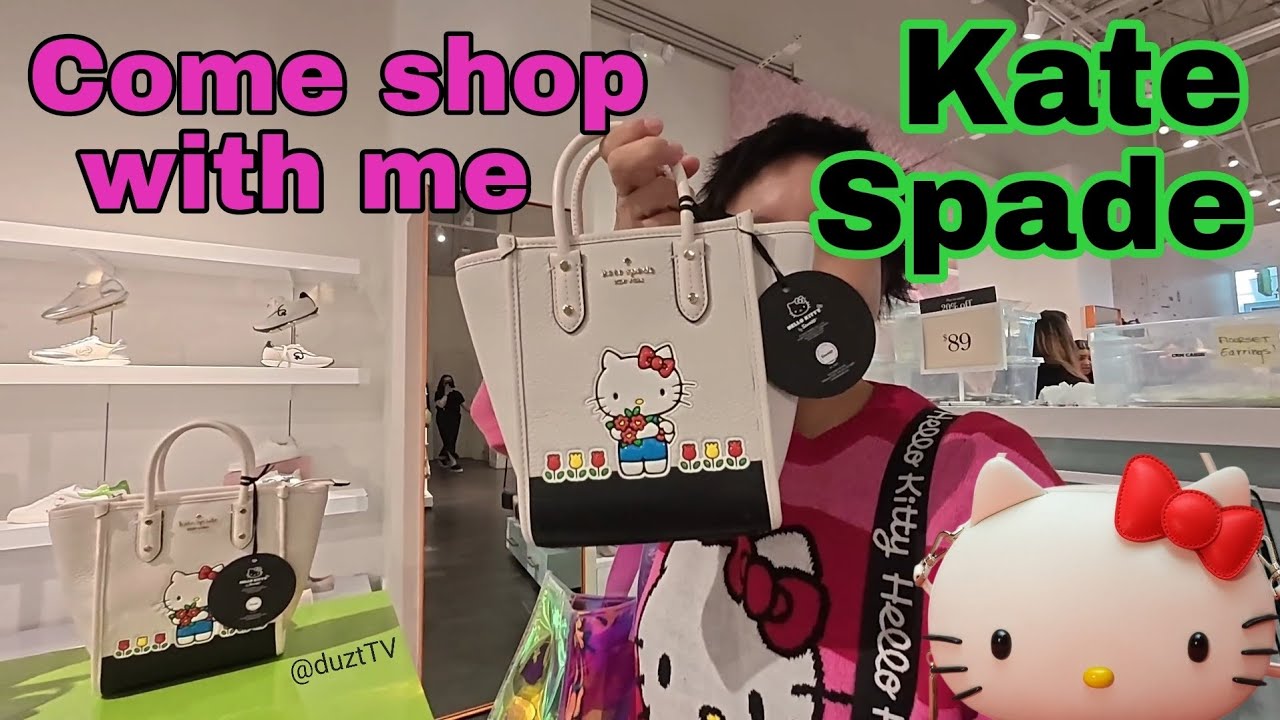 Покупка сумок Hello Kitty в магазине Kate Spade в США.