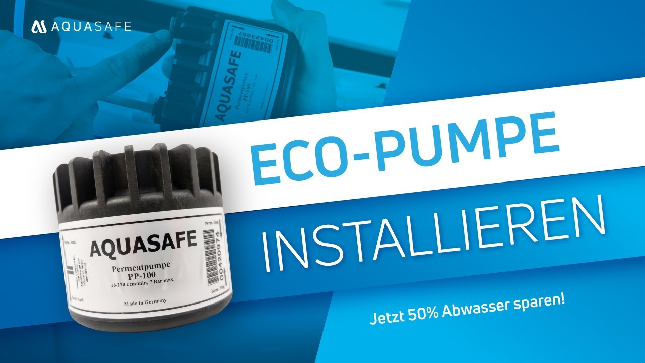 👉🏻 ECO-Pumpe installieren und 50% Abwasser einsparen | Natürlich mit AQUASAFE