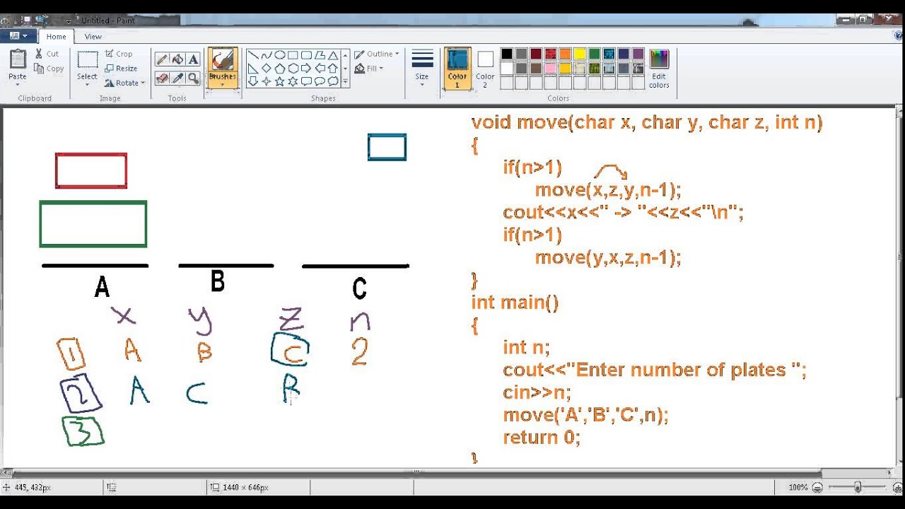 C++_Tower of Hanoi