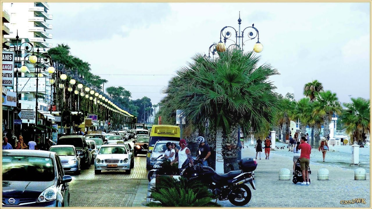 CYPERN - LARNACA, Strand Promenade und Boulevard
