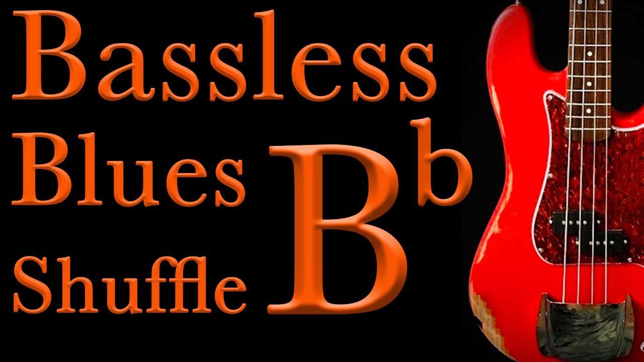 Bb Major Blues Backing Track No Bass With Chords Play Along Jam B Flat Bassless