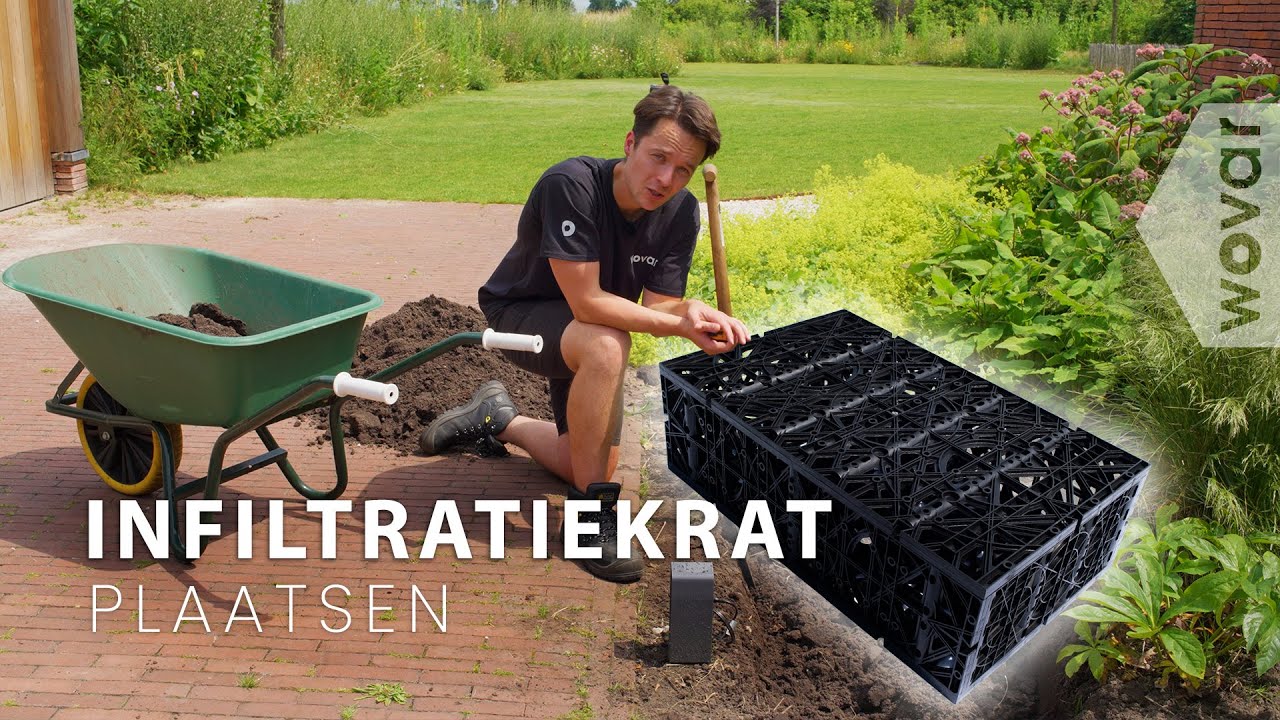 Infiltratiekratten plaatsen | Voorkom wateroverlast in je tuin