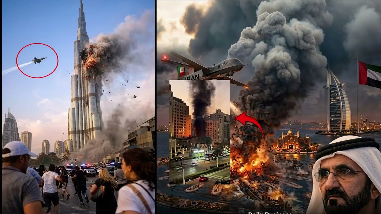 Dubai irarangiye burundu,Iran iyikoreye amahano,ntakuzanzamuka,Drone zirenga 1500 zarashe UAE