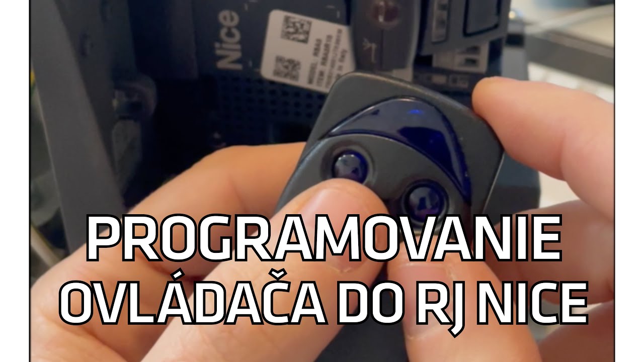 Programovanie ovl&aacute;dača do RJ Nice