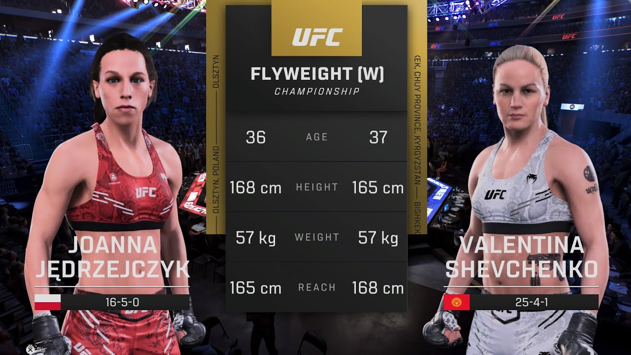 ГЕЙМПЛЕЙ UFC 5 &mdash; ВАЛЕНТИНА ШЕВЧЕНКО против ЙОАННЫ ЕДРЗЕЙЧИК | Полный бой | 4K HDR 60 кадров в сек...