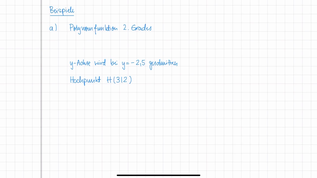 Rekonstruktion von Funktionen | 2 Beispiele | Differentialrechnung