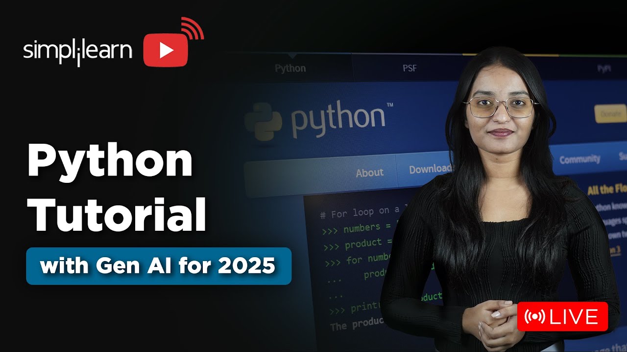 Python Tutorial with Gen AI for 2026 | Python Tutorial For Beginners | Python Training | Simplilearn