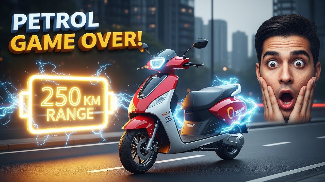 TATA Electric Scooter with 250KM Range 😱 | Petrol Scooters Are Finished! Full Review ⚡