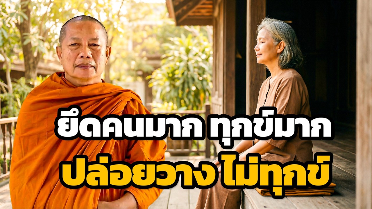 ยึดคนมากทุกข์มาก..ปล่อยวางไม่ทุกข์ ธรรมะคลายทุกข์ พระมหาบุญช่วย ปัญญาวชิโร