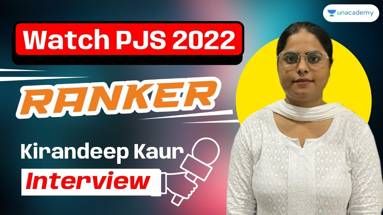 PUNJAB JUDICIAL SERVICES'22 |TOPPER INTERVIEW| KIRANDEEP KAUR 