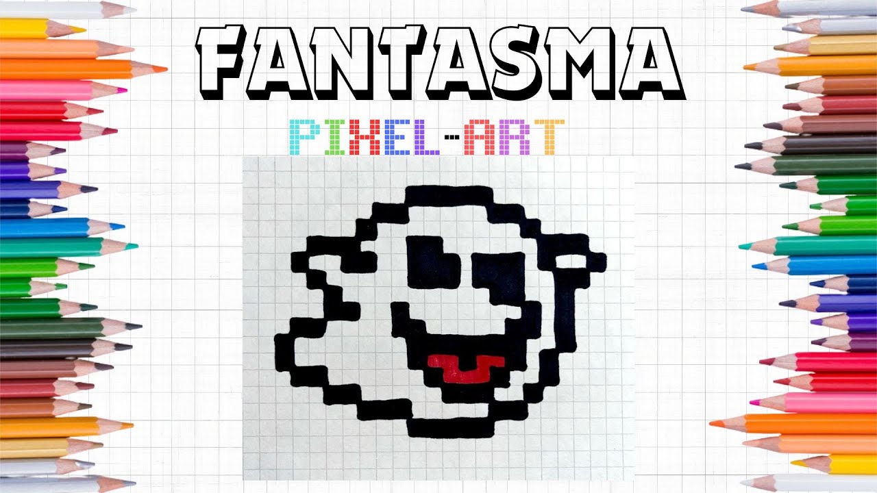 Pixel Art Tutorial: Drawing a GHOST Step By Step