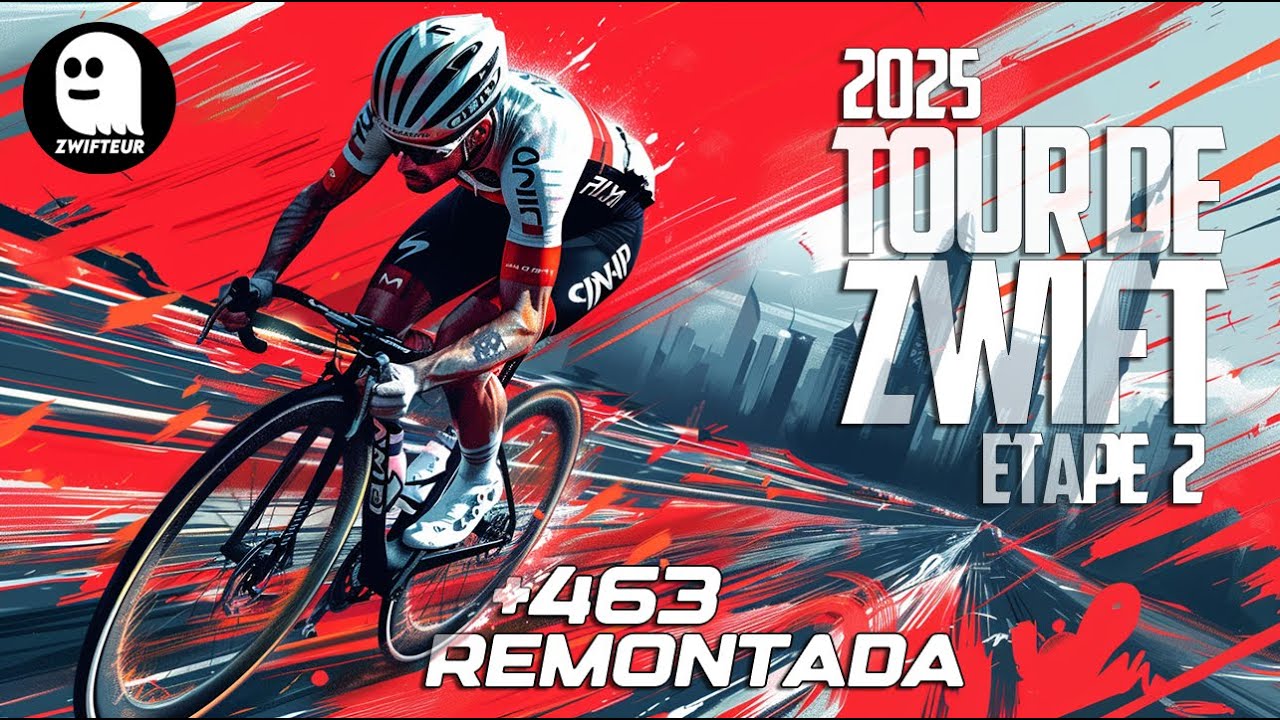 Tour de Zwift 2025 | Etape 2 | REMONTADA +463 places | Temples and Towers 33km 314d+