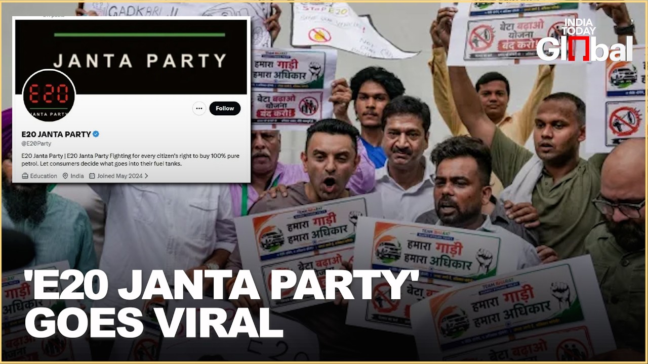 E20 Janta Party Demands Ethanol-Free Petrol Option, Seeks Nitin Gadkari's Resignation