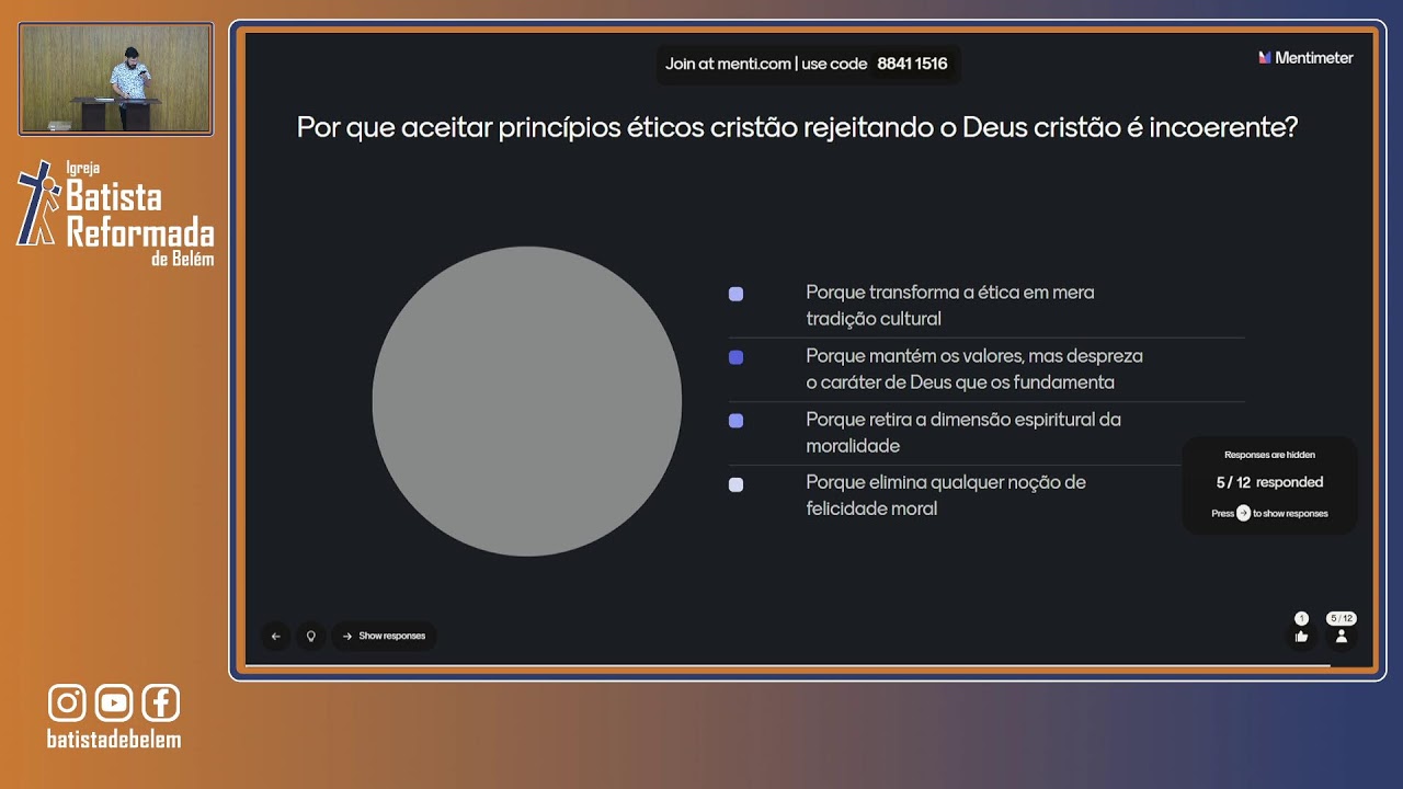 Cosmovisão Cristã - Cosmovisão e Ética / Ir. Jason Magave