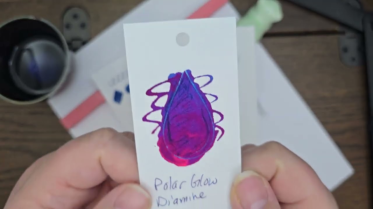 Polar Glow Ink Review Diamine Fountain Pen Ink