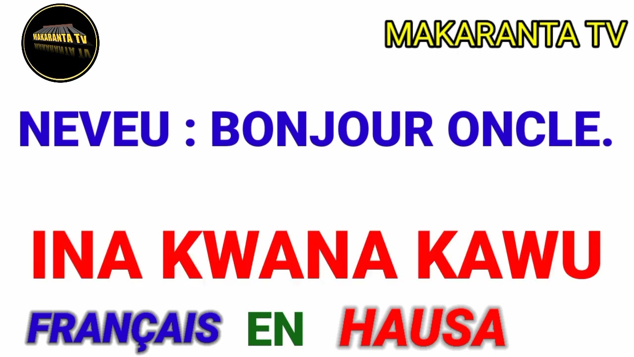 KOYON FARANSANCI 📚 DIALOGUE ENTRE ONCLE ET NEVEU🔴