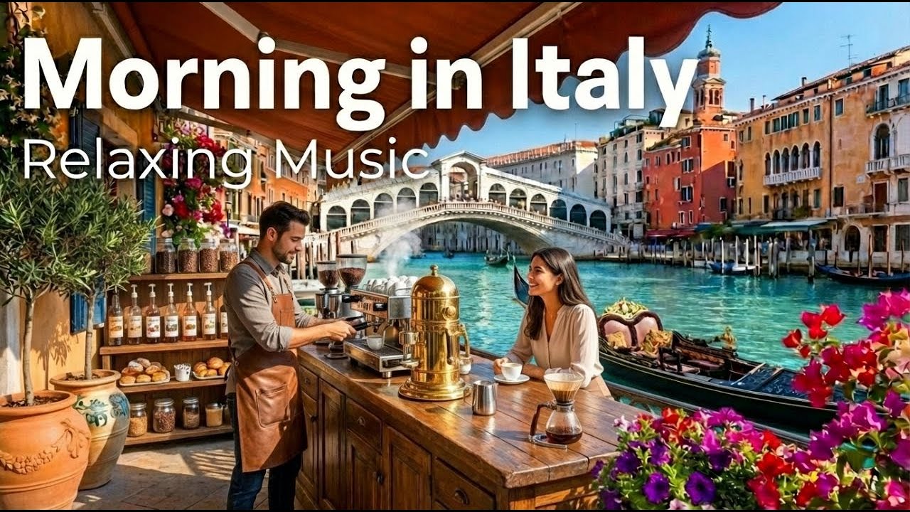 Italy Morning Music ☀️ Romantic Mediterranean Coastal Vibes for Peaceful Relaxation