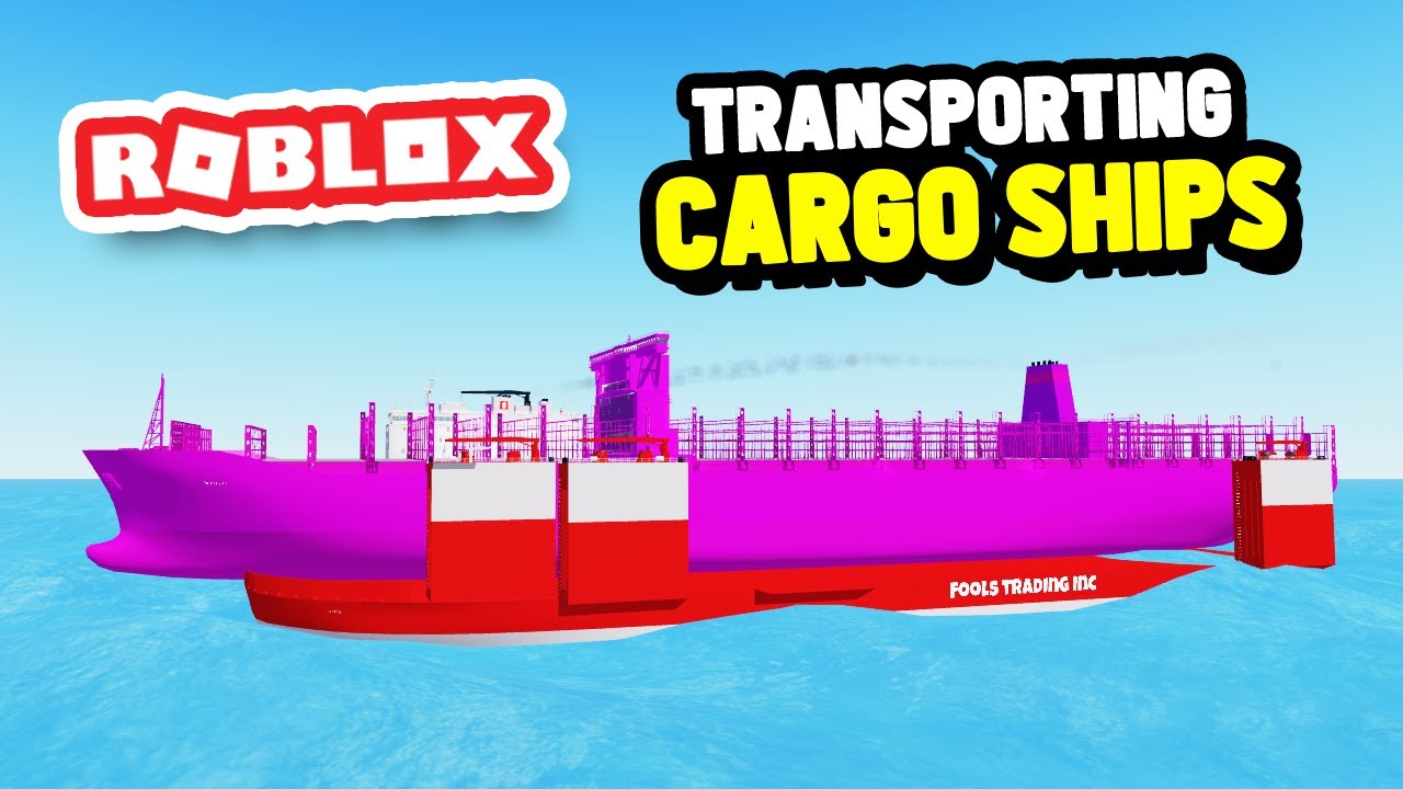 Транспортировка грузовых судов в Roblox Shipping Lanes