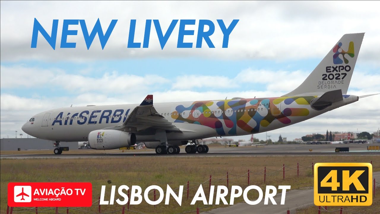 Air Serbia A330-243 EXPO 2027 Livery • First Flight in New Livery • Lisbon - Woensdrecht