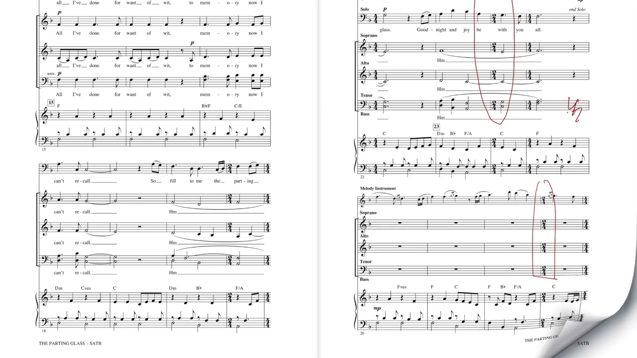 SVCC Soprano Practice ~ The Parting Glass