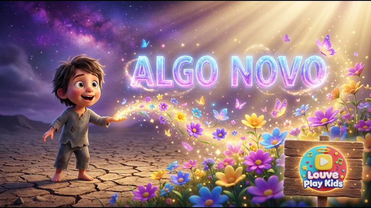 ☁️ ALGO NOVO - Versão Calminha para ninar e louvar com as crianças 🕊️ | Louve Play Kids