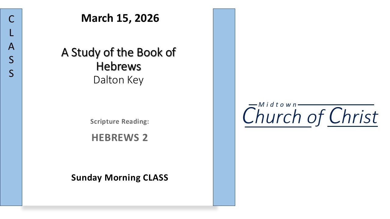 Sunday Bible Class