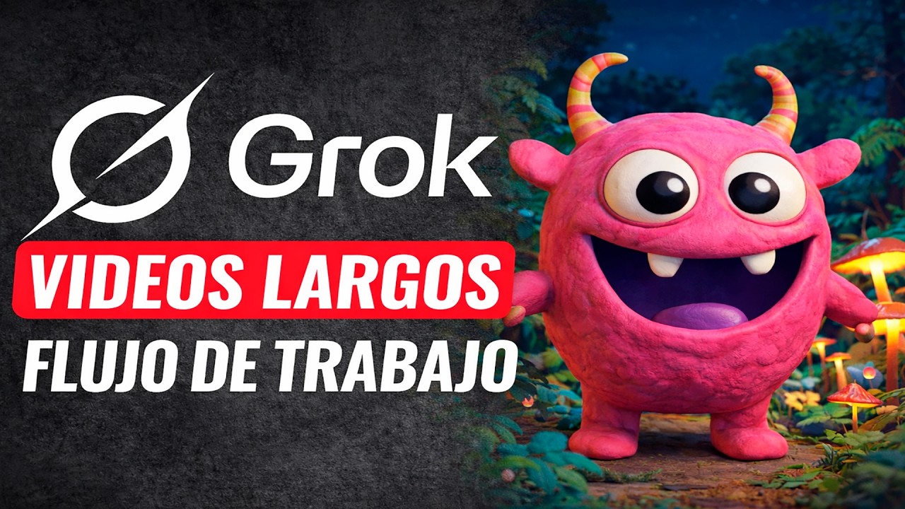Así creé un vídeo largo para YouTube usando SOLO Grok GRATIS (paso a paso) | IA Grok