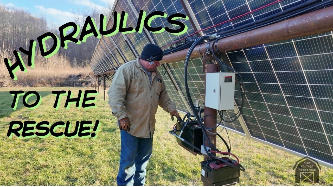 New Hydraulic System Installed for Solar Trackers!