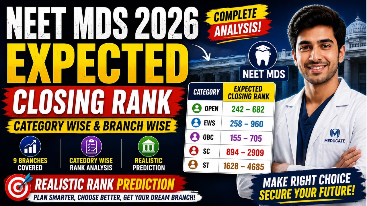 Ожидаемый проходной балл NEET MDS 2026 для поступления в государственные стоматологические коллед...