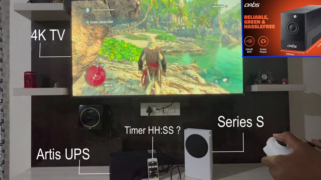Artis UPS Power Backup for Xbox Series S