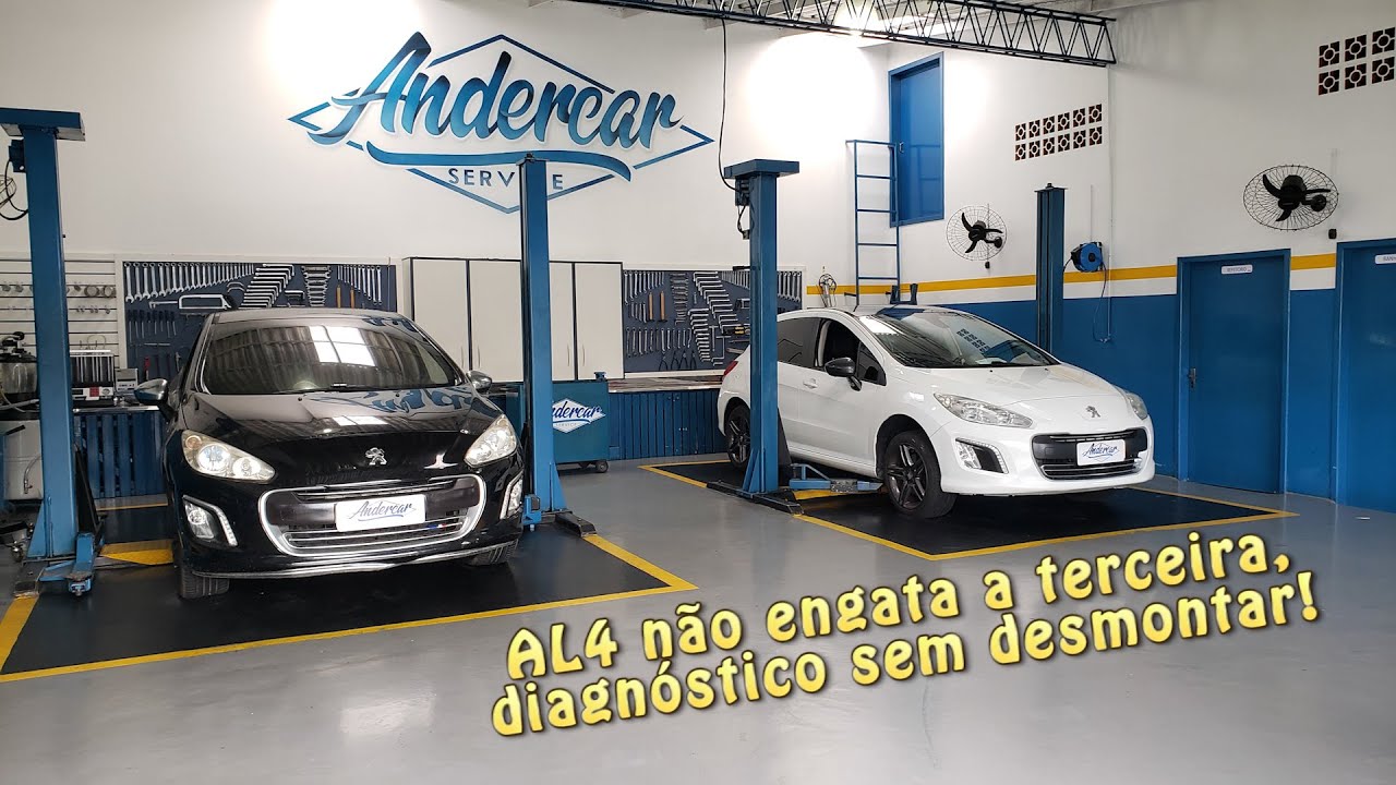 Peugeot 308 automático, AL4 não engata a 3ª marcha, diagnóstico feito sem desmontar a transmissão!