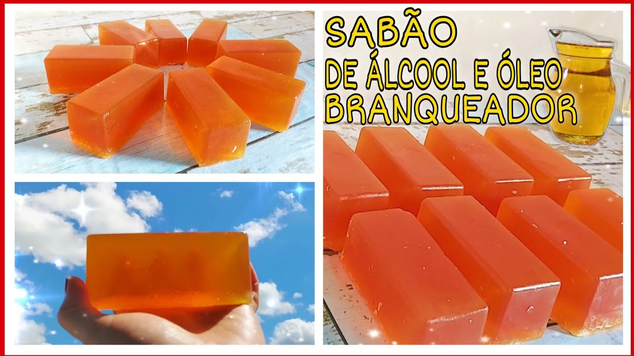 🔴SABÃO EM BARRA DE ÁLCOOL E ÓLEO GLICERINADO -BRANQUEADOR🔴