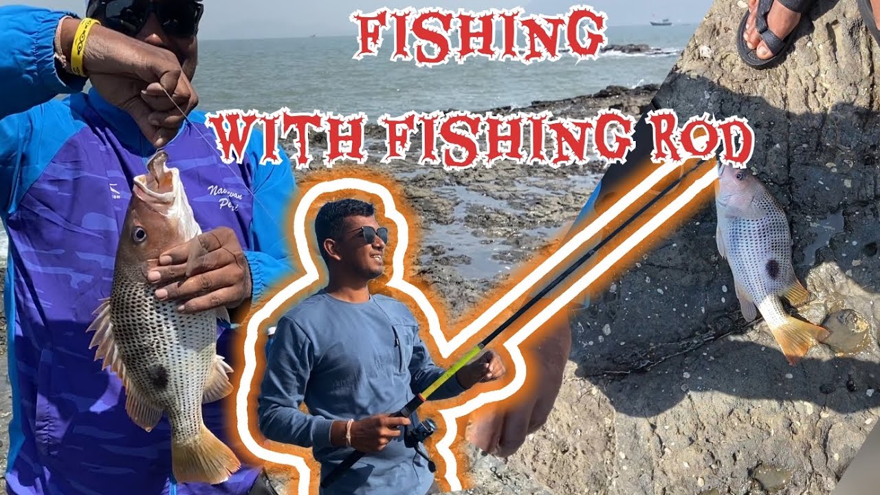 Fishing with Fishing Rod 🎣 🐠 | Old Mandwa Jetty | Marathi Vlog |