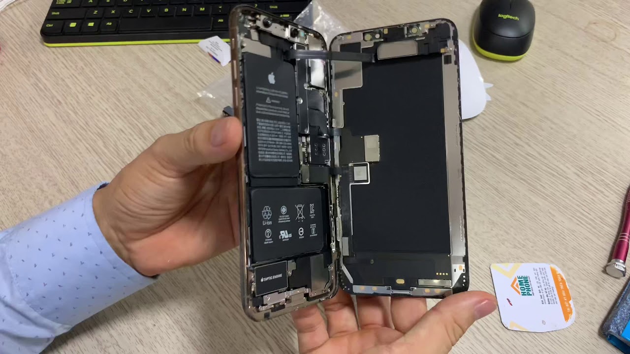 Cận cảnh linh kiện iPhone Xs Max sau khi tháo máy