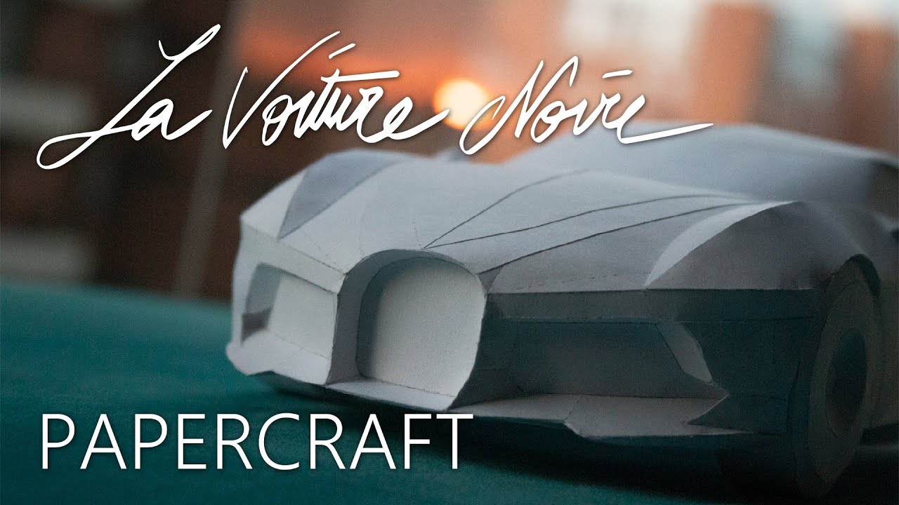 Papercraft Bugatti La Voiture Noire - 30cm paper model