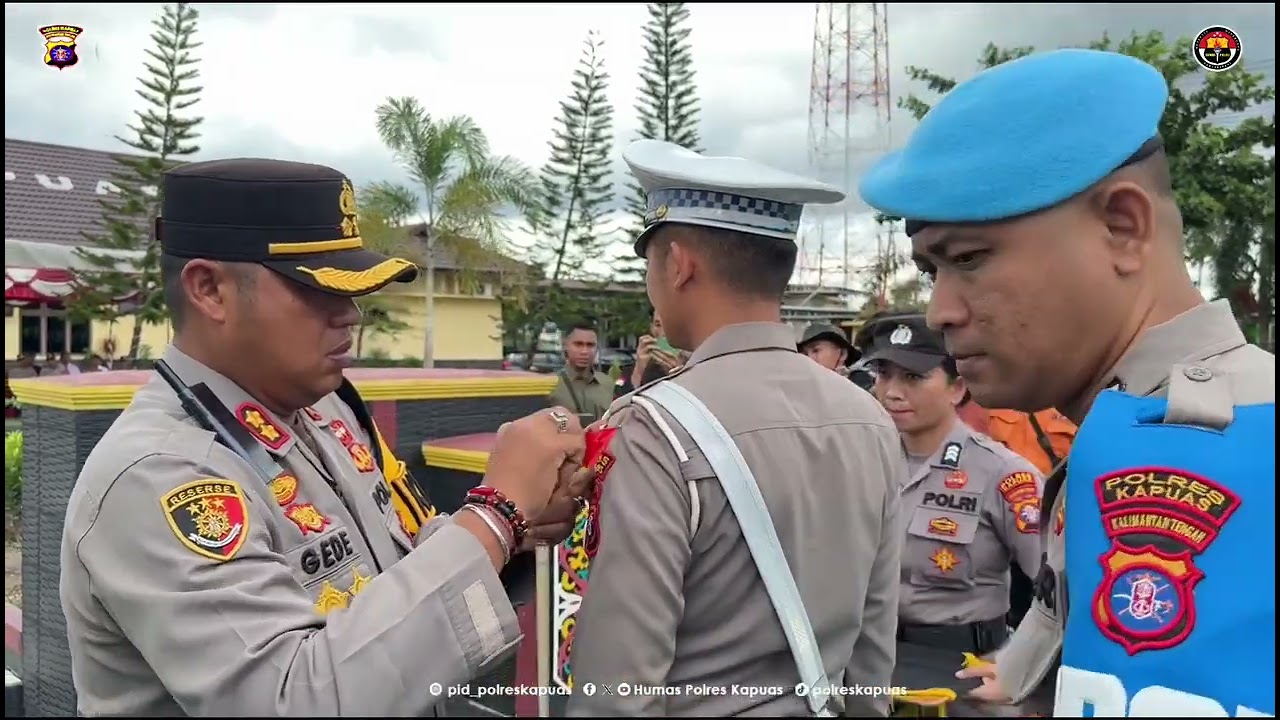 Polres Kapuas Pastikan Kesiapan Pengamanan Nataru melalui Apel Gelar Ops Lilin Telabang 2025