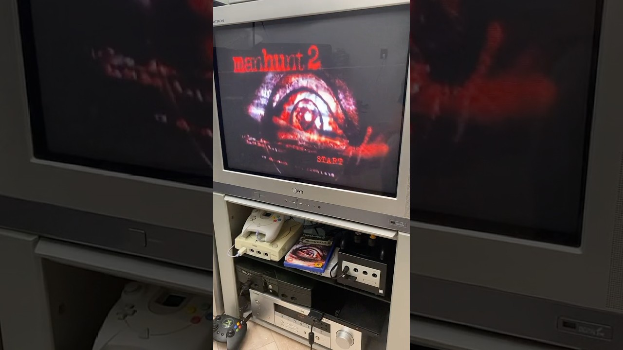 Manhunt 2 on PlayStation 2 👁️🪓🩸 #manhunt #rockstar #horror #ps2 #playstation #shorts