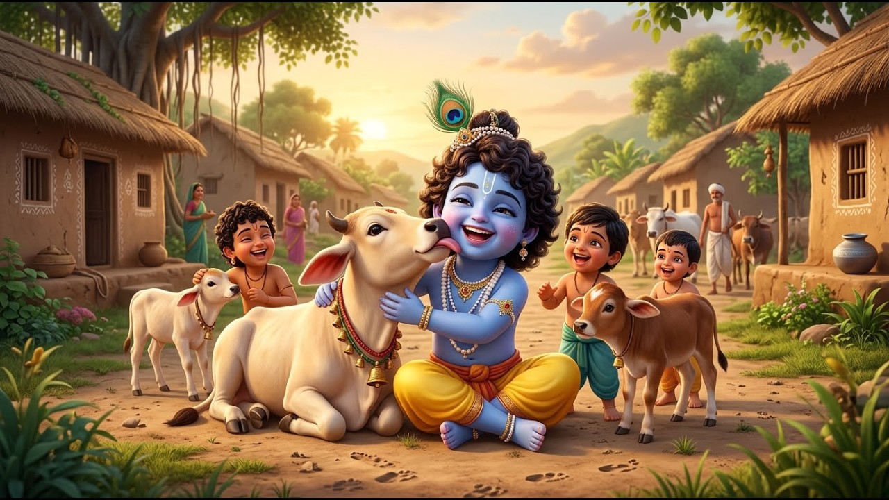 Choti Choti Gaiya Chote Chote Gwal | Choto So Mero Madan Gopal | Cute Krishna Song