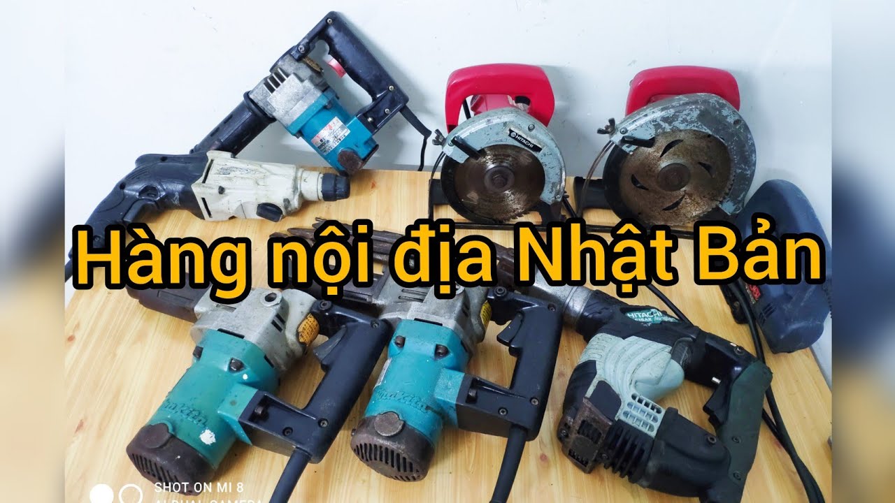 Hàng nội địa Nhật Bản 🇯🇵 Review các máy đục Makita Hitachi khoan bê tông Hitachi cưa lọng Ryobi