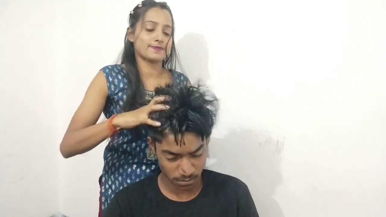 ASMR!! HAIR Oiling and Head massage 💆 Unlimited Relaxing 😎