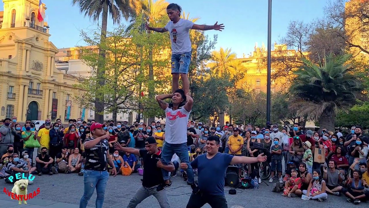 BAILES Y ACROBACIAS DE CÓMICOS EN CHILE 🤣🤸‍♂️ 🤣  🤼‍♂️ 🤣
